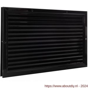 Nedco ventilatie aluminium deurrooster 545x345 mm zwart - A24001431 - afbeelding 1