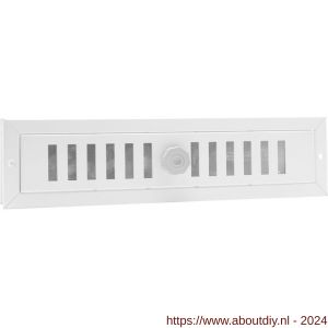 Nedco ventilatie aluminium deurrooster 470x121 mm wit - A24001417 - afbeelding 1