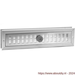 Nedco ventilatie aluminium deurrooster 470x121 mm F1 - A24001418 - afbeelding 1