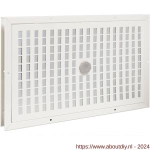 Nedco ventilatie aluminium deurrooster 445x245 mm wit - A24001419 - afbeelding 1