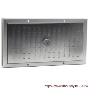 Nedco ventilatie aluminium deurrooster 445x245 mm F1 - A24001420 - afbeelding 1