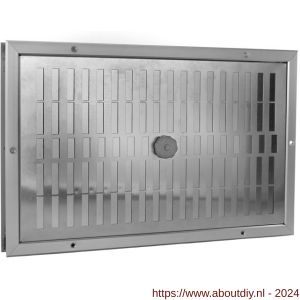 Nedco ventilatie aluminium deurrooster 545x345 mm F1 - A24001424 - afbeelding 1