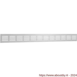 Nedco ventilatie plintrooster 600x60 mm F1 aluminium - A24001884 - afbeelding 1