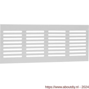 Nedco ventilatie plintrooster 200x80 mm wit - A24001838 - afbeelding 1