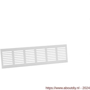 Nedco ventilatie plintrooster 300x80 mm aluminium wit - A24001841 - afbeelding 1