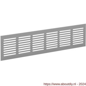 Nedco ventilatie plintrooster 300x80 mm aluminium F1 aluminium geanodiseerd - A24001840 - afbeelding 1
