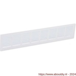 Nedco ventilatie plintrooster 400x80 mm aluminium wit - A24001855 - afbeelding 1