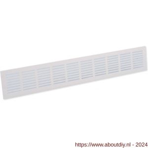 Nedco ventilatie plintrooster 500x80 mm aluminium wit - A24001874 - afbeelding 1