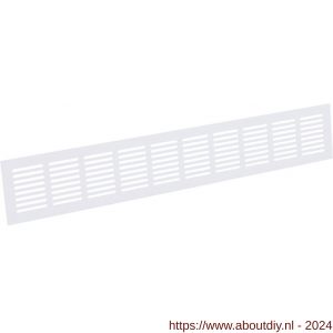 Nedco ventilatie plintrooster 600x80 mm aluminium wit - A24001887 - afbeelding 1