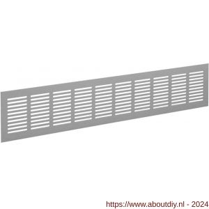 Nedco ventilatie plintrooster 600x80 mm aluminium F1 aluminium geanodiseerd - A24001886 - afbeelding 1