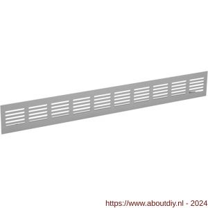 Nedco ventilatie plintrooster 2000x80 mm aluminium F1 aluminium geanodiseerd - A24001925 - afbeelding 1