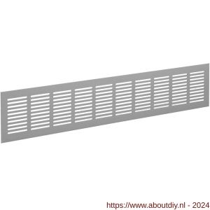 Nedco ventilatie plintrooster 400x100 mm aluminium F1 aluminium geanodiseerd - A24001860 - afbeelding 1