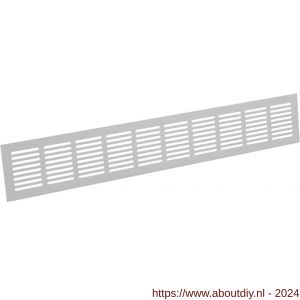 Nedco ventilatie plintrooster 2000x100 mm aluminium wit - A24001929 - afbeelding 1