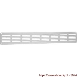 Nedco ventilatie vlak plintrooster 400x60 mm F1 aluminium - A24001822 - afbeelding 1