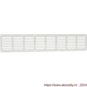 Nedco ventilatie vlak plintrooster 400x80 mm aluminium wit - A24001823 - afbeelding 1