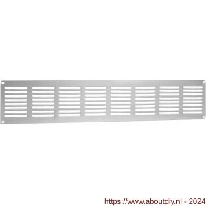 Nedco ventilatie vlak plintrooster 400x80 mm F1 aluminium - A24001825 - afbeelding 1