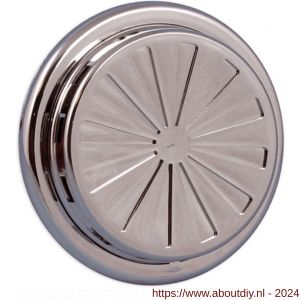 Nedco ventilatierooster verstelbaar diameter 100-150 mm PP kunststof chroom - A24003435 - afbeelding 1
