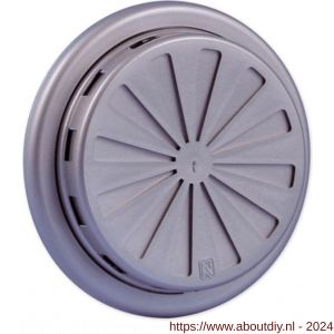 Nedco ventilatierooster verstelbaar diameter 100-150 mm PP kunststof aluminium - A24003440 - afbeelding 1