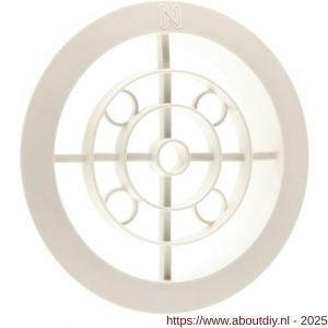 Nedco ventilatierooster diameter 100 mm PP kunststof pergamon - A24003363 - afbeelding 1