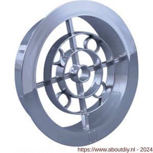 Nedco ventilatierooster diameter 100 mm chroom - A24003313 - afbeelding 1