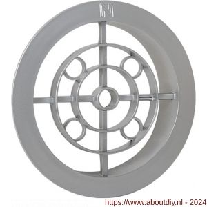 Nedco ventilatierooster diameter 100 mm PP kunststof aluminium - A24003368 - afbeelding 1