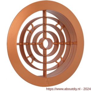 Nedco ventilatierooster diameter 120 mm PP kunststof roodkoper - A24003379 - afbeelding 1