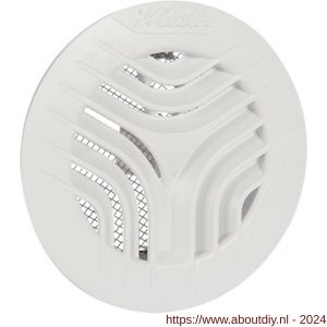 Nedco ventilatierooster diameter 100 mm wit met klemmen met gaas - A24003299 - afbeelding 1