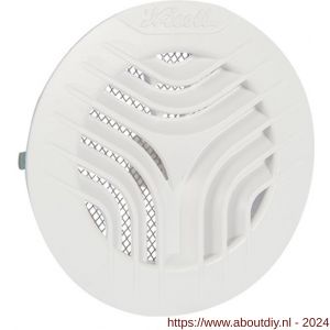 Nedco ventilatierooster diameter 110 mm wit met klemmen met gaas - A24003300 - afbeelding 1