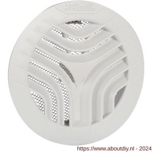 Nedco ventilatierooster diameter 125 mm wit met klemmen met gaas - A24003302 - afbeelding 1