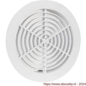 Nedco ventilatierooster diameter 160 mm wit met klemmen met gaas - A24003304 - afbeelding 1
