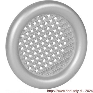 Nedco ventilatierooster diameter 32 mm met kraag PS kunststof aluminium - A24003321 - afbeelding 1