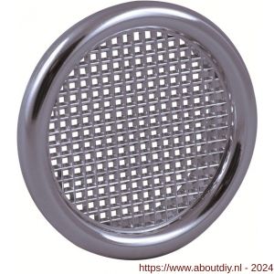 Nedco ventilatierooster diameter 45 mm met kraag PS kunststof chroom - A24003334 - afbeelding 1