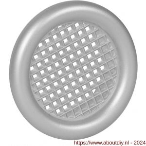 Nedco ventilatierooster diameter 45 mm met kraag PS kunststof aluminium - A24003333 - afbeelding 1