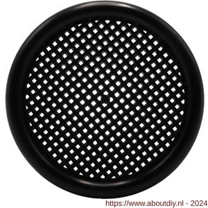 Nedco ventilatierooster diameter 56 mm met kraag PS kunststof zwart - A24003355 - afbeelding 1