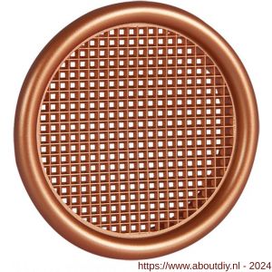 Nedco ventilatierooster diameter 56 mm met kraag PS kunststof roodkoper - A24003351 - afbeelding 1
