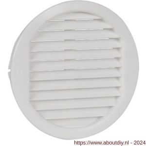 Nedco ventilatierooster diameter 80 mm met kraag nylon wit - A24003298 - afbeelding 1