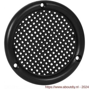 Nedco ventilatierooster diameter 45 mm vlak PS kunststof zwart - A24003384 - afbeelding 1