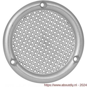 Nedco ventilatierooster diameter 45 mm vlak PS kunststof aluminium - A24003390 - afbeelding 1