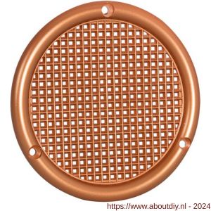 Nedco ventilatierooster diameter 56 mm vlak PS kunststof roodkoper - A24003398 - afbeelding 1