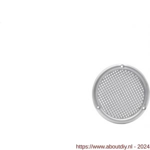 Nedco ventilatierooster diameter 56 mm vlak PS kunststof aluminium - A24003399 - afbeelding 1