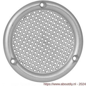 Nedco ventilatierooster diameter 73 mm vlak PS kunststof aluminium - A24003409 - afbeelding 1