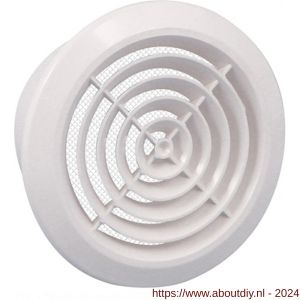 Nedco ventilatierooster rond diameter 100 mm De Luxe wit - A24003319 - afbeelding 1