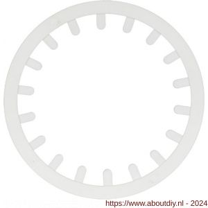 Nedco ventielrooster klemring voor aansluitbus diameter 100 mm PP kunststof wit - A24001117 - afbeelding 1