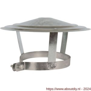 Nedco rookgasafvoer regenkap diameter 170-180 mm gegalvaniseerd staal - A24000813 - afbeelding 1