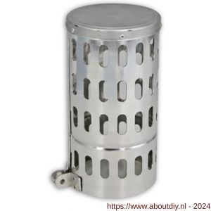 Nedco rookgasafvoer aluminium kraaienkap diameter 100 mm - A24000778 - afbeelding 1