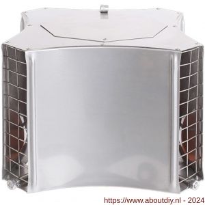 Nedco ventilatie schoorsteenkap hoog model 8-kantig RVS Blank - A24003228 - afbeelding 1