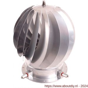 Nedco ventilator windgedreven rotorkap Neo tot diameter 200 mm RVS - A24003756 - afbeelding 1