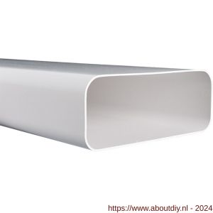 Nedco ventilatiebuis rechthoekig kunststof buisstuk Eco met 169x77 mm L=1000 mm - A24002838 - afbeelding 1