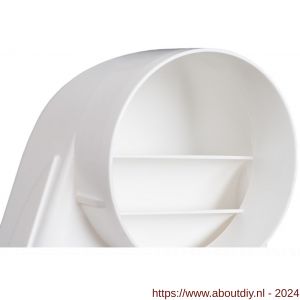 Nedco ventilatiebuis rechthoekig kunststof overgangstuk haaks Eco met diameter 125 mm-169x77 mm - A24002840 - afbeelding 2