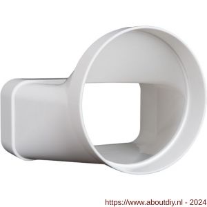 Nedco ventilatiebuis rechthoekig kunststof overgangsstuk recht Eco met diameter 125 mm-169x77 mm - A24002844 - afbeelding 2